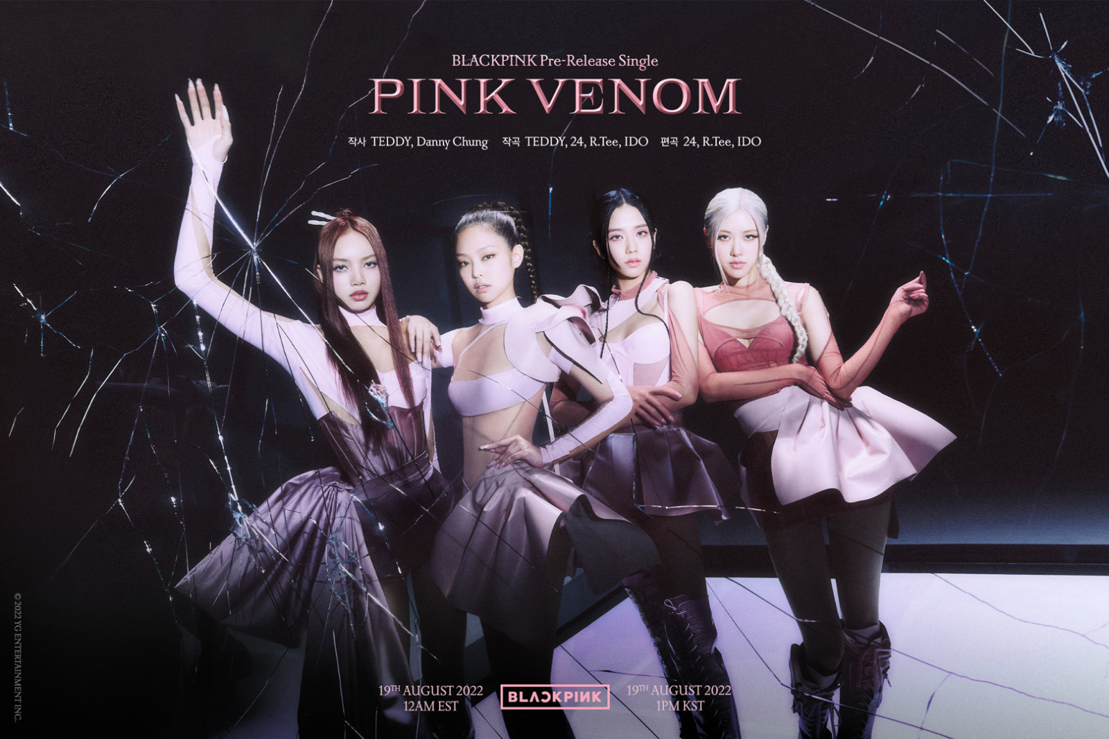 BLACKPINK (ブラックピンク) が伝統的なYGサウンドの先行シングル「Pink Venom (ピンクベノム)」をリリース！
