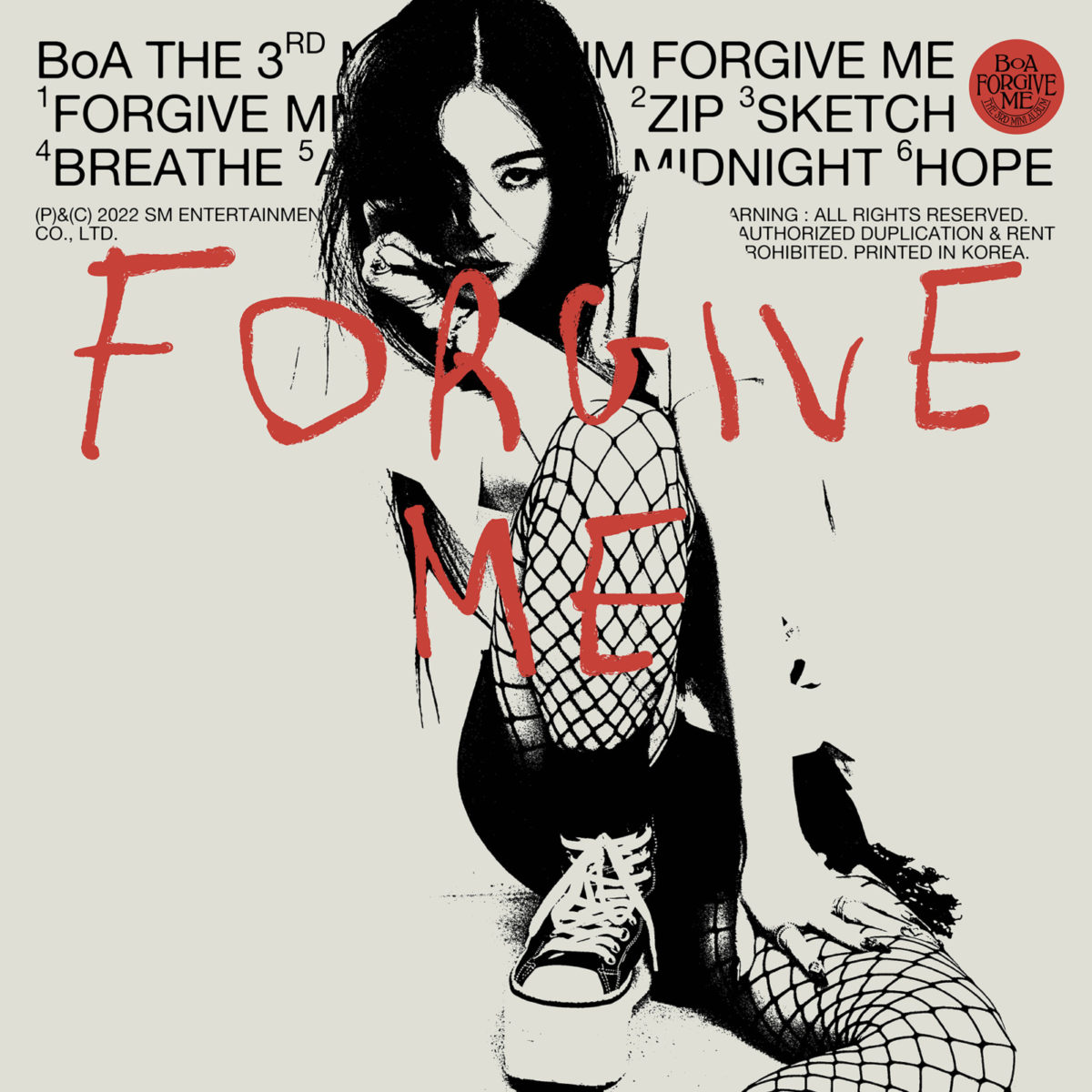 BoA 約2年ぶりの新曲はロックテイスト！ミニアルバム「Forgive Me (フォーギブミー)」リリース