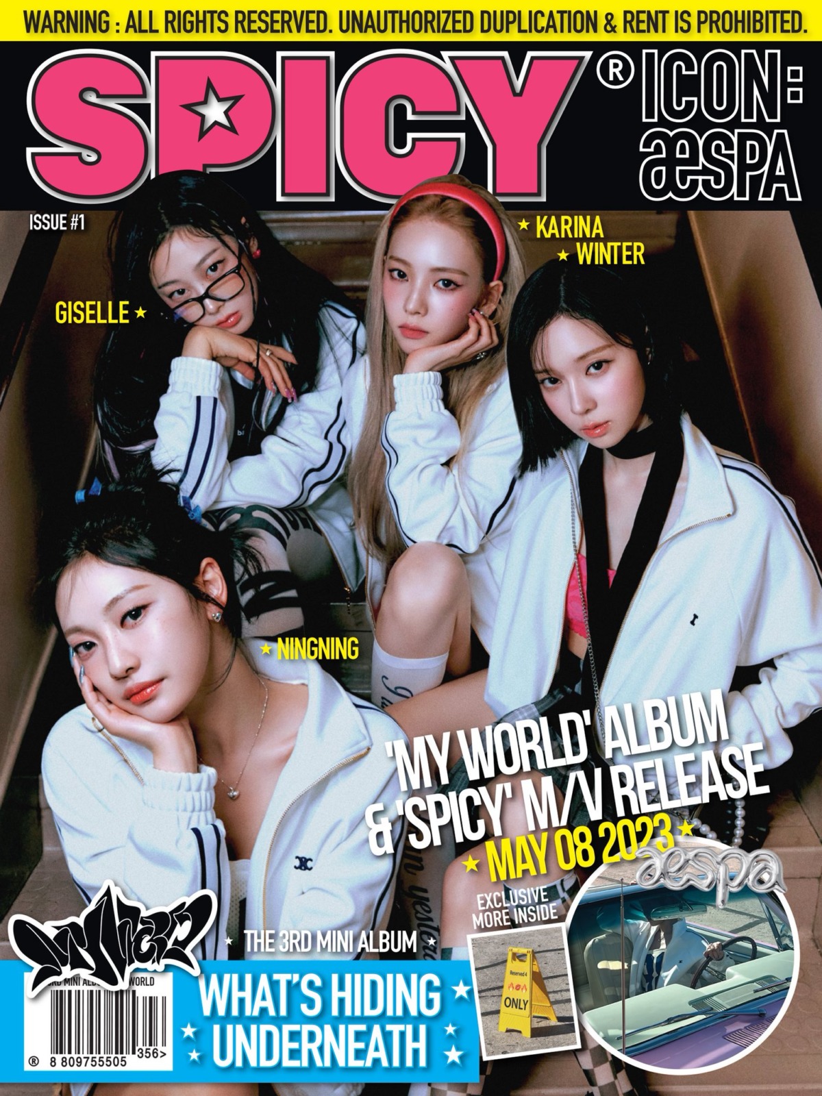 aespa 3rd Mini Album 「MY WORLD」
aespa 「Spicy」
KARINA (カリナ)
WINTER (ウィンター)
NINGNING (ニンニン)
GISELLE (ジゼル)
