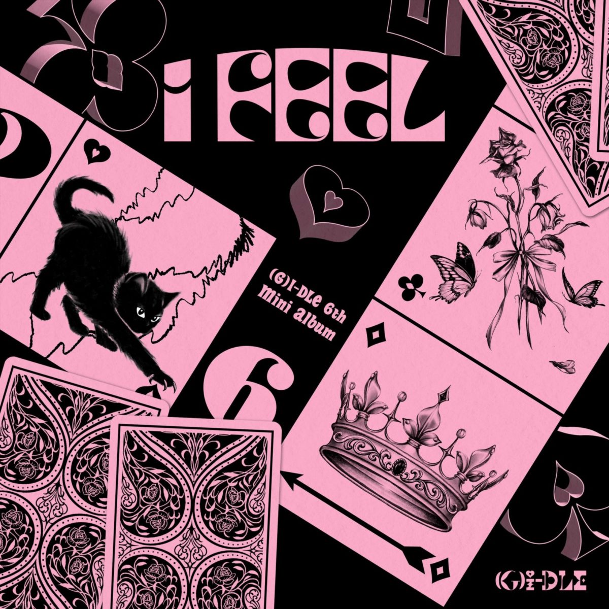 (G)I-DLEが6thミニアルバム「I feel」をリリースしました。タイトル曲「Queencard (クイーンカード)」
